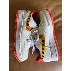 Womens Air Force 1 Lunar New Year Nike Size 8.5 Year of the Tiger Sail Gold